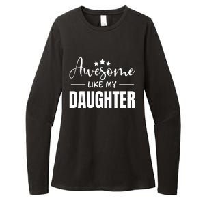 Awesome Like My Daughter Black Womens CVC Long Sleeve Shirt