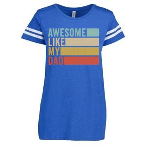 Awesome Like My Dad Gift Enza Ladies Jersey Football T-Shirt