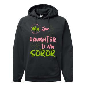 Alpha Legacy MY DAUGHTER IS MY SOROR First Black Sorority 08 Performance Fleece Hoodie