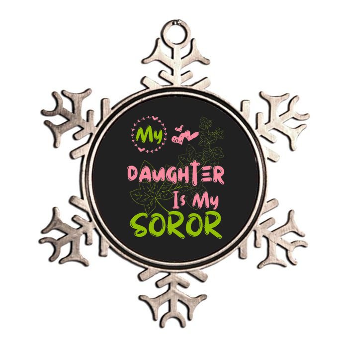 Alpha Legacy MY DAUGHTER IS MY SOROR First Black Sorority 08 Metallic Star Ornament