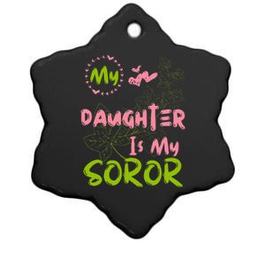 Alpha Legacy MY DAUGHTER IS MY SOROR First Black Sorority 08 Ceramic Star Ornament