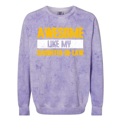 Awesome Like My Daughter In Law Colorblast Crewneck Sweatshirt