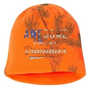 Awesome Like My Daughter Retro Funny Dad Fathers Day Dad Kati - Camo Knit Beanie