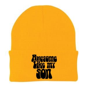 Awesome Like My Son Fathers Day T Knit Cap Winter Beanie