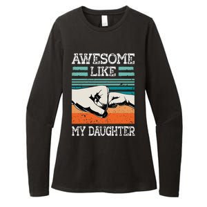 Awesome Like My Daughter Funny FatherS Day Dad Joke Womens CVC Long Sleeve Shirt