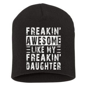 Awesome Like My Daughter Funny From Daughter Short Acrylic Beanie