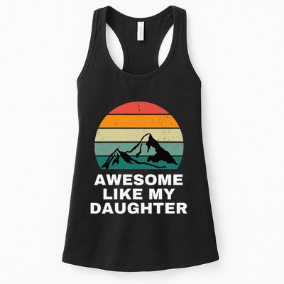 Awesome Like My Daughter Gift Funny FatherS Day Womens Tank Top