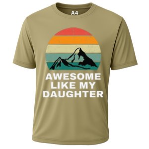 Awesome Like My Daughter Gift Funny FatherS Day Cooling Performance Crew T-Shirt