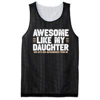 Awesome Like My Daughter Dad Mesh Reversible Basketball Jersey Tank