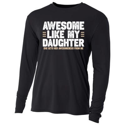 Awesome Like My Daughter Dad Cooling Performance Long Sleeve Crew