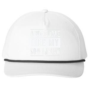 Awesome Like My Son In Law Family Lovers Fathers Day Snapback Five-Panel Rope Hat