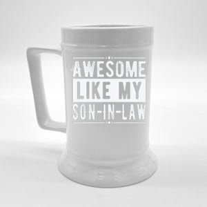 Awesome Like My Son In Law Family Lovers Fathers Day Beer Stein