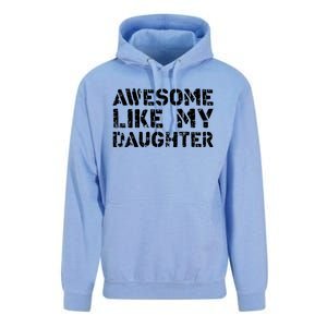 Awesome Like My DaughterParents Day Unisex Surf Hoodie