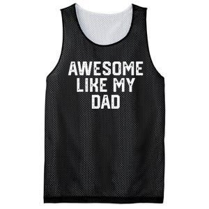 Awesome Like My Dad Father Mesh Reversible Basketball Jersey Tank