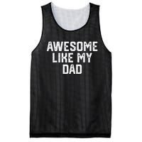 Awesome Like My Dad Father Mesh Reversible Basketball Jersey Tank