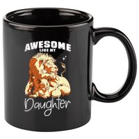Awesome Like My Daughter. Lion Dad Lion Daughter. 11oz C Handle Ceramic Mug