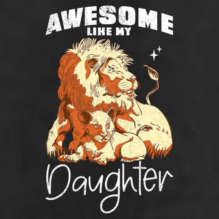 Awesome Like My Daughter. Lion Dad Lion Daughter. 11oz C Handle Ceramic Mug