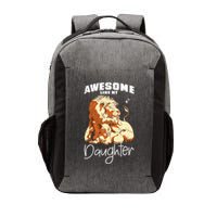 Awesome Like My Daughter. Lion Dad Lion Daughter. Vector Backpack