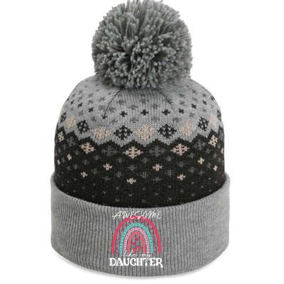 AWESOME LIKE MY DAUGHTER T The Baniff Cuffed Pom Beanie