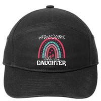 AWESOME LIKE MY DAUGHTER T 7-Panel Snapback Hat