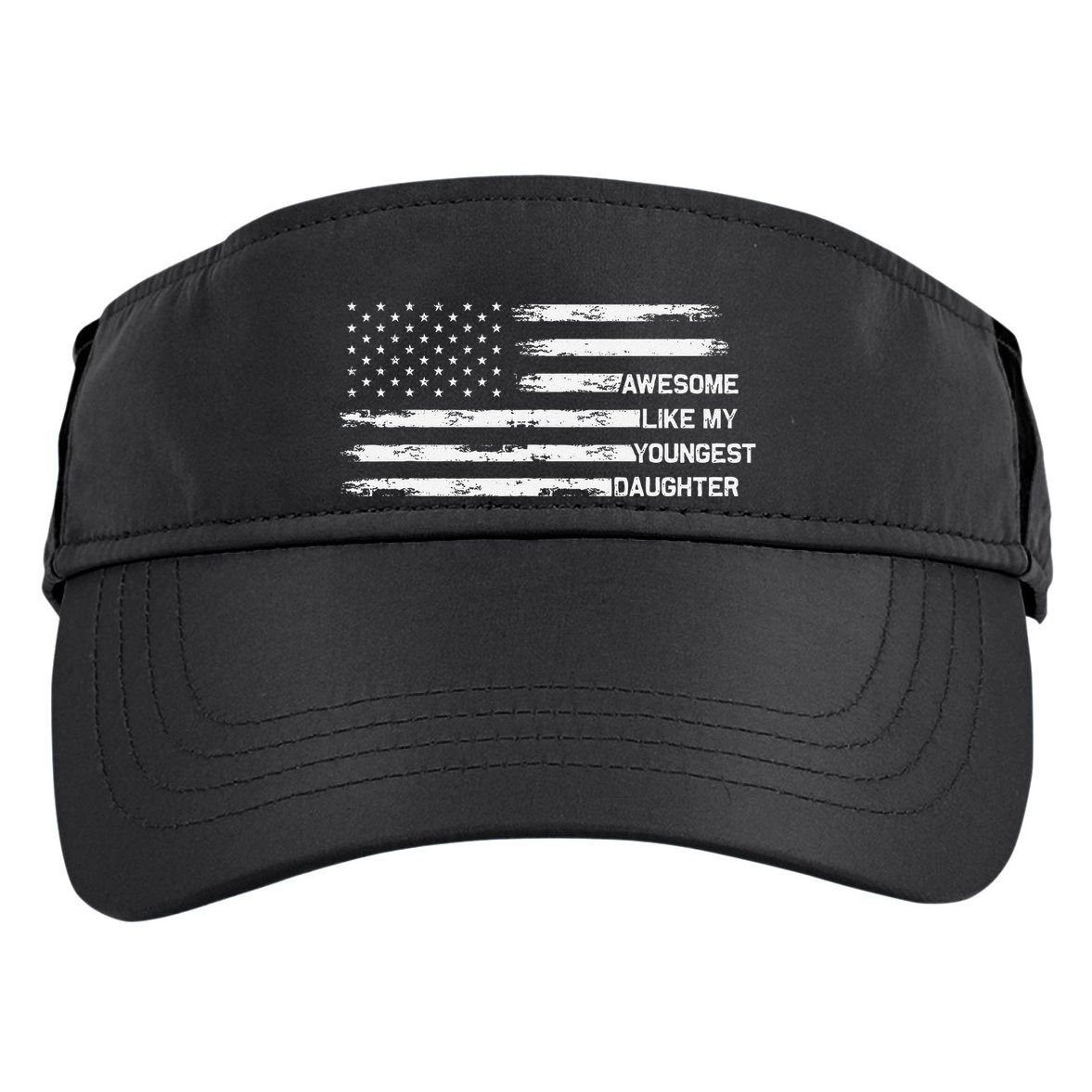 Awesome Like My Youngest Daughter Fathers Day Dad Joke Adult Drive Performance Visor