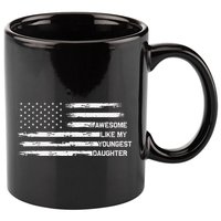 Awesome Like My Youngest Daughter Fathers Day Dad Joke 11oz C Handle Ceramic Mug