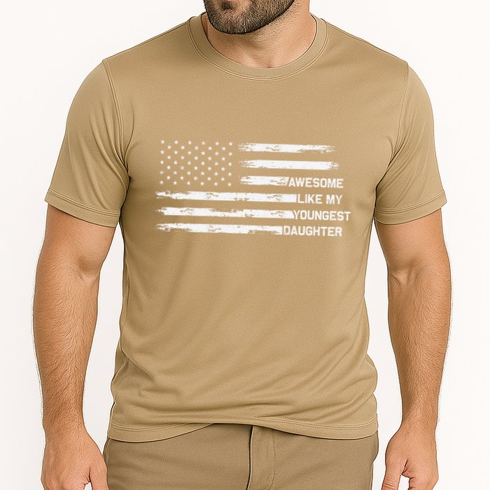 Awesome Like My Youngest Daughter Fathers Day Dad Joke Cooling Performance Crew T-Shirt