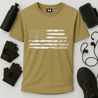Awesome Like My Youngest Daughter Fathers Day Dad Joke Cooling Performance Crew T-Shirt