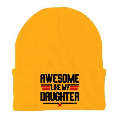 Awesome Like My Daughter Funny Gift Knit Cap Winter Beanie