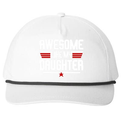 Awesome Like My Daughter Funny Gift Snapback Five-Panel Rope Hat