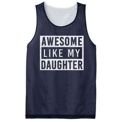 Awesome Like My Daughter FatherS Day Vintage Retro Dad Girl Mesh Reversible Basketball Jersey Tank