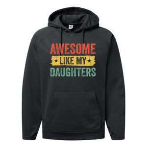 Awesome Like My Daughter Father's Day Men Funny Gift Performance Fleece Hoodie