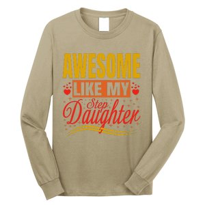 Awesome Like My Step Daughter Stepdad & Stepmom FatherS Day Long Sleeve Shirt