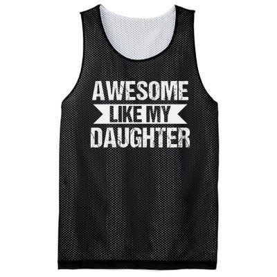 AWESOME LIKE MY DAUGHTER Mesh Reversible Basketball Jersey Tank