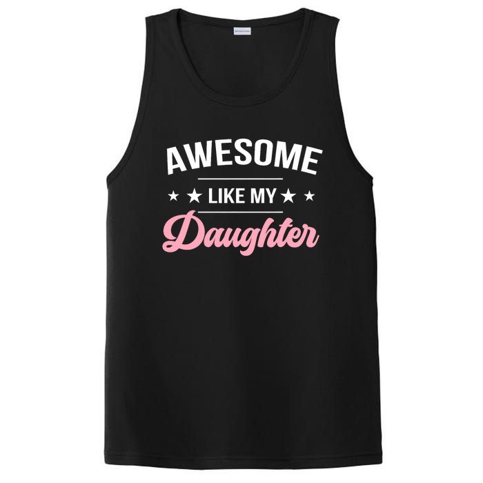 Awesome Like My Daughters Funny Fathers Day PosiCharge Competitor Tank