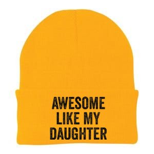 Awesome Like My Daughter Funny Mom Dad Knit Cap Winter Beanie