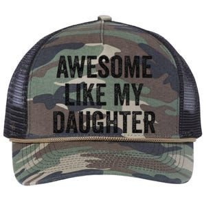 Awesome Like My Daughter Funny Mom Dad Retro Rope Trucker Hat Cap