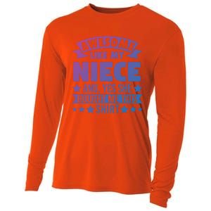 Awesome Like My Niece Uncle Aunt Gift Cooling Performance Long Sleeve Crew