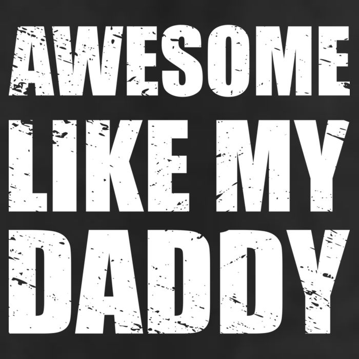Awesome Like My Dad Great Gift From Father Fun Fathers Day Tee Funny Gift 7 Panel Mesh Trucker Snapback Hat