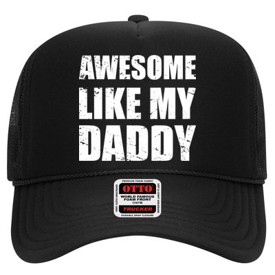 Awesome Like My Dad Great Gift From Father Fun Fathers Day Tee Funny Gift Trucker Hat