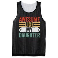 Awesome Like My Daughter Funny Vintage Fathers Day Dad Mesh Reversible Basketball Jersey Tank