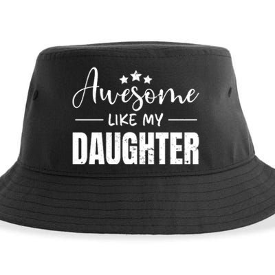 Awesome Like My Daughter Old White Sustainable Bucket Hat