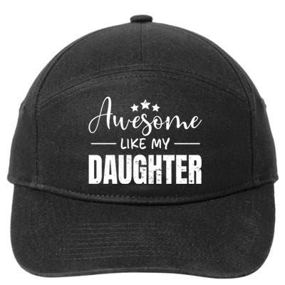 Awesome Like My Daughter Old White 7-Panel Snapback Hat