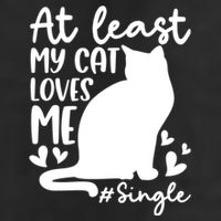 At Least My Cat Loves Me #Single Funny Cats Lover Quotes 15oz Campfire Ceramic Mug