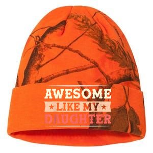 Awesome Like My Daughter Funny Fathers Day Awesome Dad Kati Licensed 12" Camo Beanie