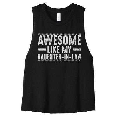 Awesome Like My Daughter In Law Cool Women's Racerback Cropped Tank