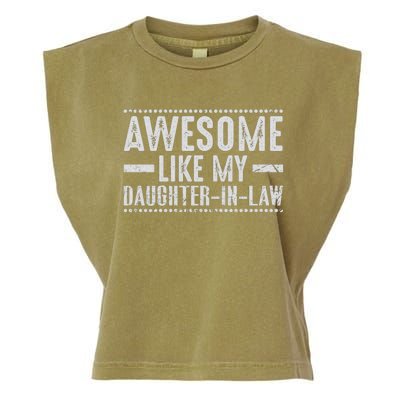 Awesome Like My Daughter In Law Cool Garment-Dyed Women's Muscle Tee