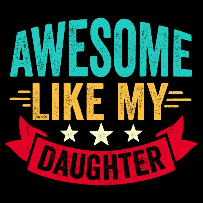 Awesome Like My Daughter Fathers Day T Cooling Performance Long Sleeve Crew