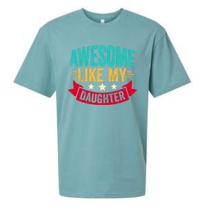 Awesome Like My Daughter Fathers Day T Sueded Cloud Jersey T-Shirt