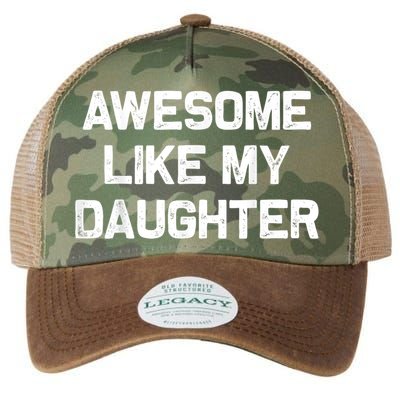 Awesome Like My Daughter Funny Fathers Day Dad Legacy Tie Dye Trucker Hat